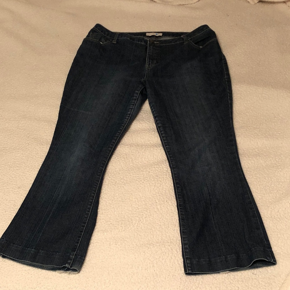 Fashion Bug Dark Blue Flare Jeans